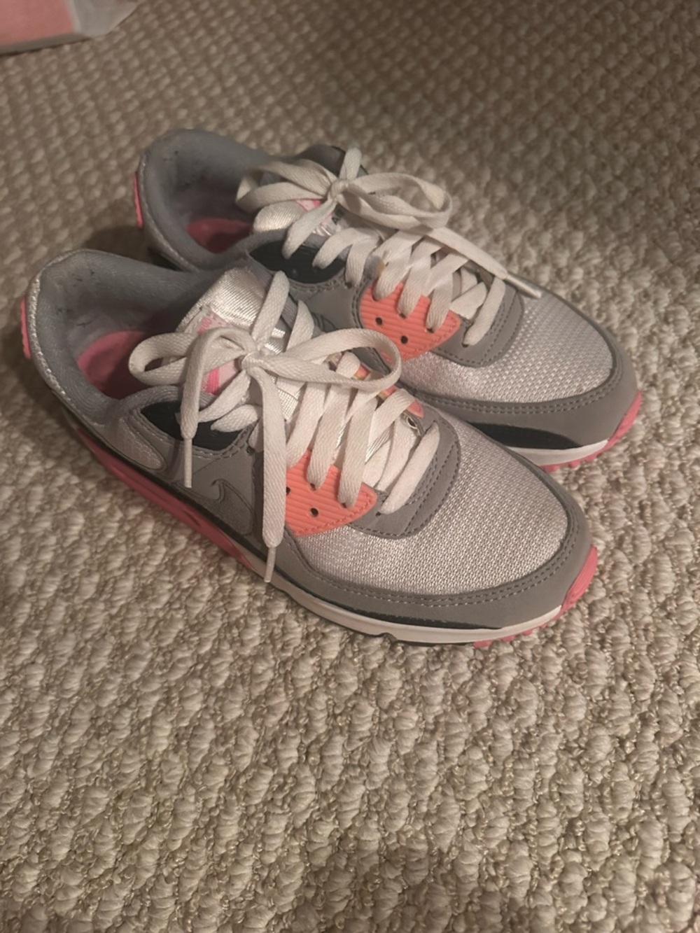 Nike Air Max Grey and Pink Sneakers